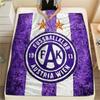 Austria Vienna FC Emblem,pattern Flannel Blanket, High quality Comfortable for All Seasons, Home Decor, Warmth and Comfort, Perfect for Gifts.