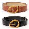 Women's Retro Pin Buckle Leather Belt - Slim, Versatile Design for Jeans