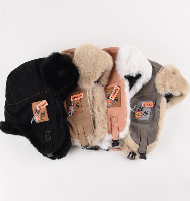 Winter Thick Cotton Hat Warm Ear Hat Riding Electric Bike Cold-proof Skiing Flight Hat