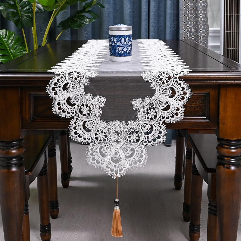 Oval Table Runner Europe Table Flag Tv Cabinet Table Cloth Table Runners Art Long Nordic Tea Table Towel Lace Cover Cloth Simple