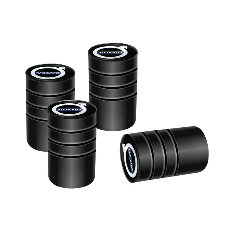 4/8 Pcs Car Wheel Valve Covers Dustproof Decoration Caps For Volvo ES90 EC40 EX40 EM90 XC90 V90 V60 XC60 V40 S80 S60 S90 C40 XC4