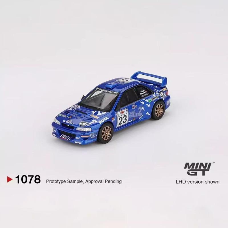 MINI GT 1078 1:64 Subaru Impreza WRC99 Афины 1074 Ford Red Bull Rally WRT Литой металлический модельный автомобиль