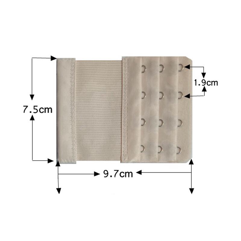 Удлинители для бюстгальтера, удлинитель с пряжкой для бюстгальтера, 3 ряда, 4 крючка, удлинитель для бюстгальтера, швейный инструмент, женское нижнее белье, удлиненные удлинители для бюстгальтера с крючками