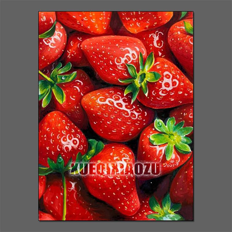 Fruit Diamond Painting Strawberry Lemon Picture Full Diamond Mosaic Cross Stitch Kit Art DIY Kitchen Restaurant Home Decoration