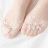 Trendy Lace Spring and summer Cotton Accessories Shallow mouth Leaves socks Mesh hosiery Boat socks