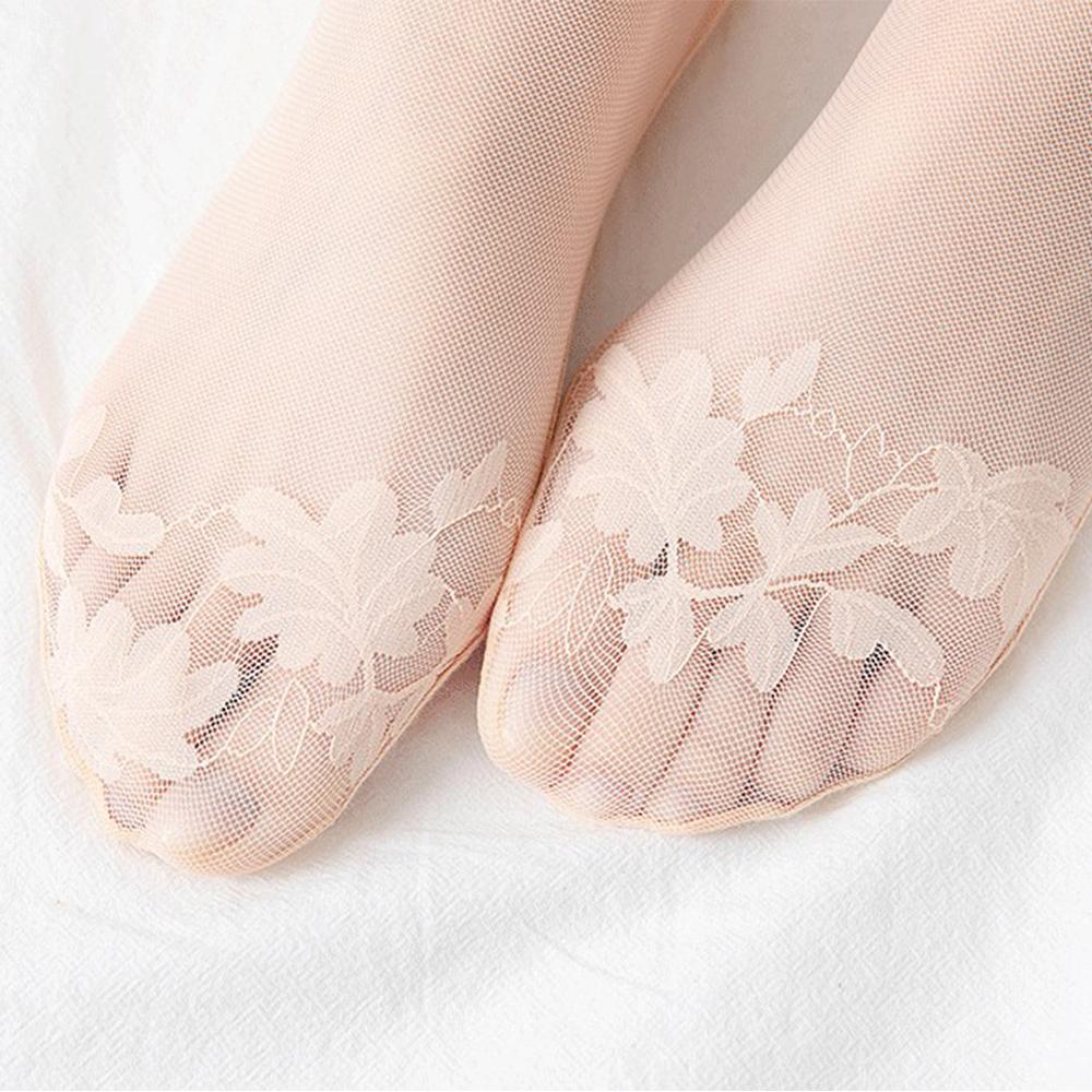 Trendy Lace Spring and summer Cotton Accessories Shallow mouth Leaves socks Mesh hosiery Boat socks