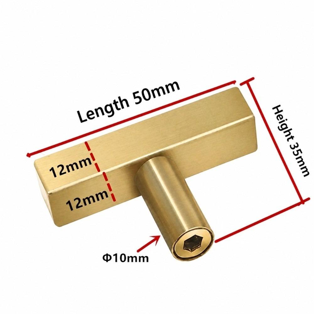 Stainless Steel Drawer Handles Gold Drawer Knobs Modern Cabinet Handles for Cupboard Wardrobe
