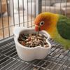 Bird Shaped Hamster Food Bowl Large Capacity Bird Cage Feeder Parrot Water Bowl  Small Animals