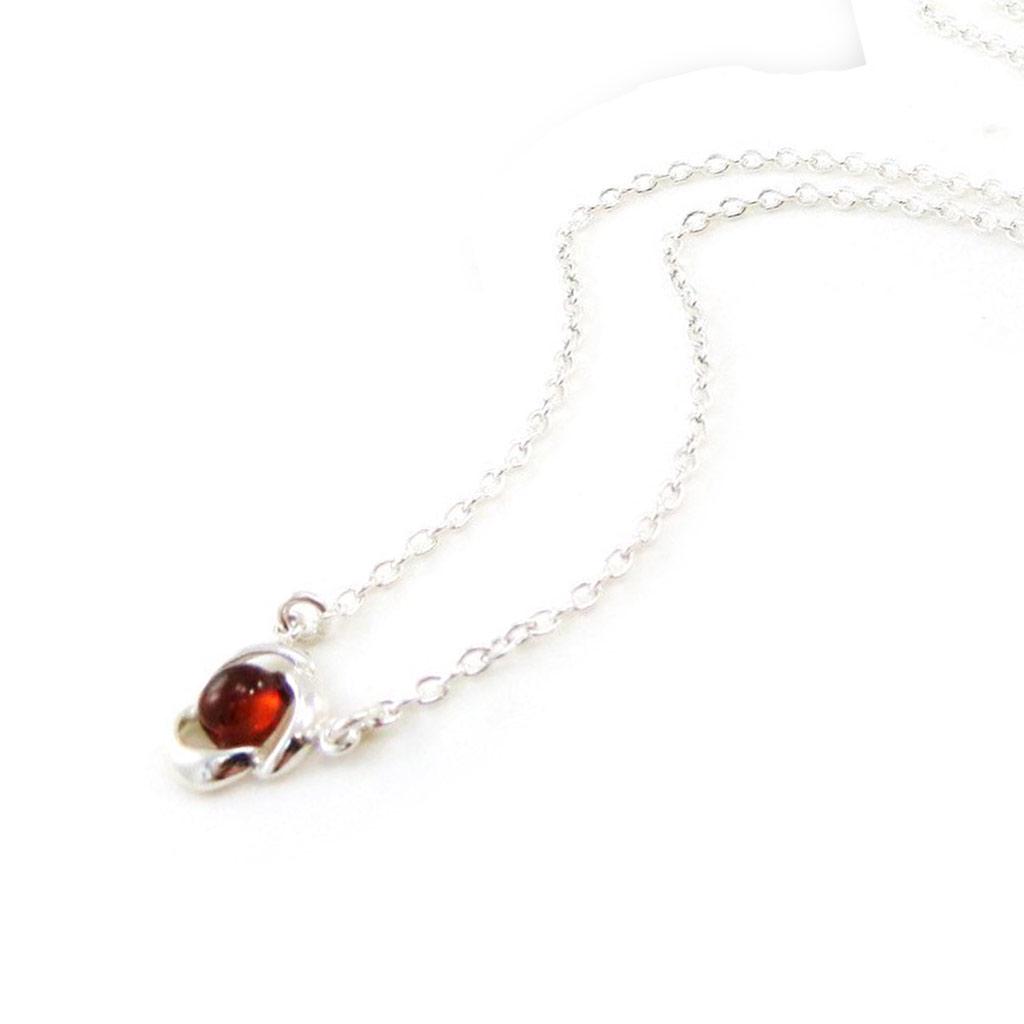 Les Trésors De Lily [J0017] - Handmade Silver Necklace 'Inspiration' Amber Silver (rhodium-plated) - 12 Mm