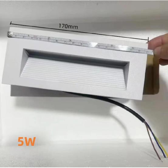LED IP65 Waterproof Stairs Step Light Outdoor Wall Lamp Corner Garden Street Footlight Recessed for Porch Yard Balcony 220V