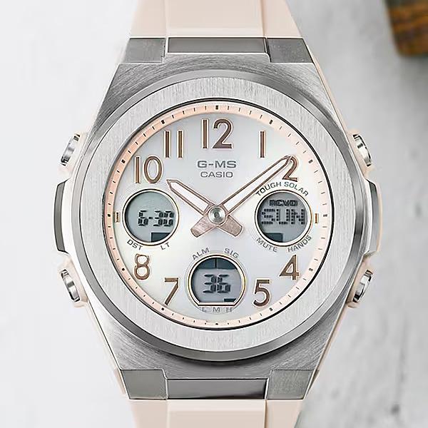 Casio Женские часы Baby-G MSG-W610FE-4AJF [BABY-G G-MS] Круглые цифровые аналоговые