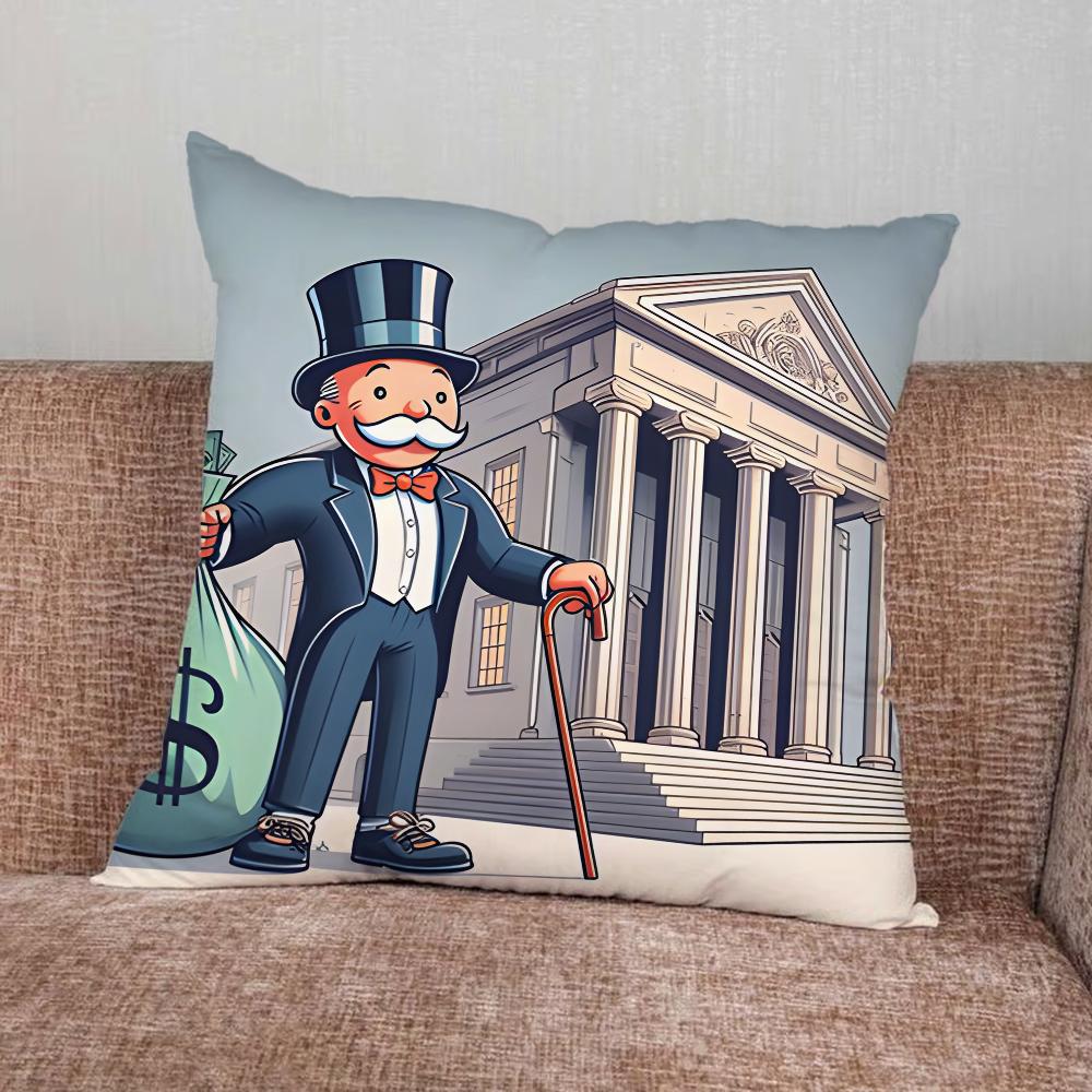 Чехол на подушку Alec M-Monopoly для дома, спальни, автомобиля, офиса, декора гостиной, чехол на подушку для дивана, подходит