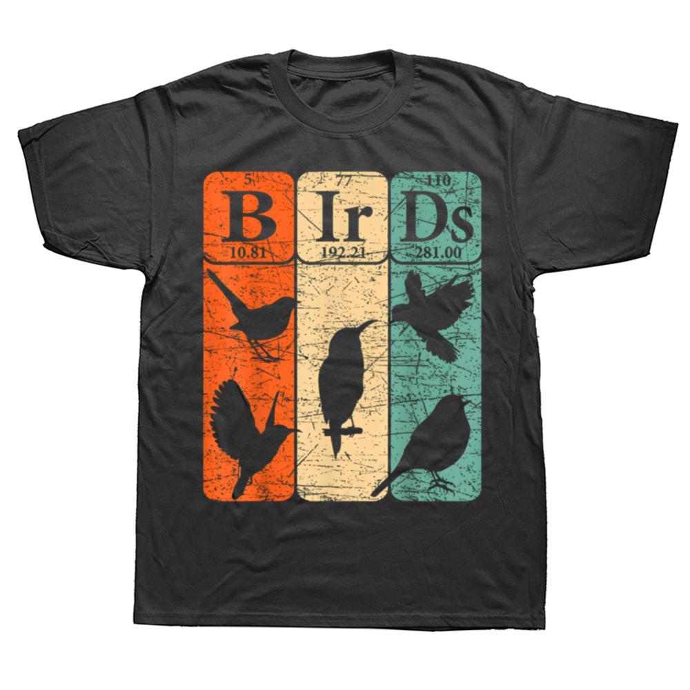 Birds Periodic Table Birdwatching Ornithology 100 Cotton Tshirts Men Fashion Print Tshirt Streetwear Hip Hop Unisex T Shirt