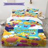 The Simpsons Poster Pattern Bedding Home Decoration Birthday Gift ( 1 duvet cover + 2 pillowcase, without core),fan merchandise.