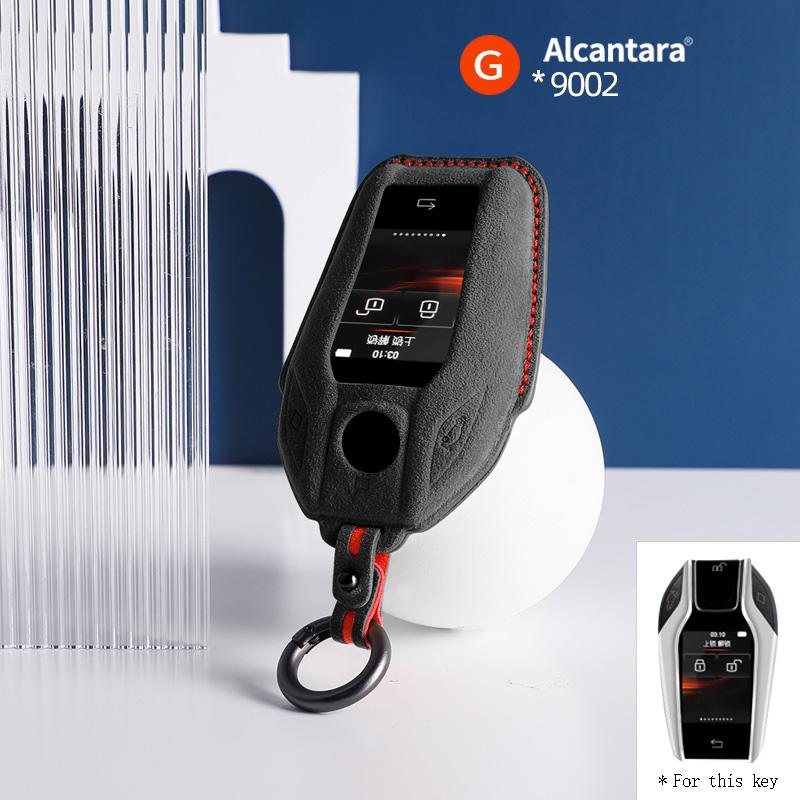Алькантара для BMW 1 3 5 7 серии X1 X3 X5 X6 X7 F30 G20 F34 f31 G30 G01 F15 G05 I3 Чехол для ключа автомобиля Пульт Замшевый чехол-брелок