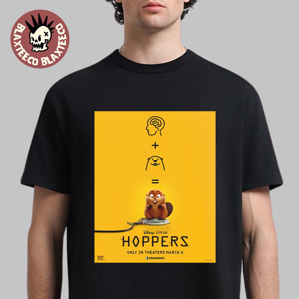 Disney Pixar Hoppers In Theaters On March 6 2026 Exclusive Fandango Poster T-Shirt