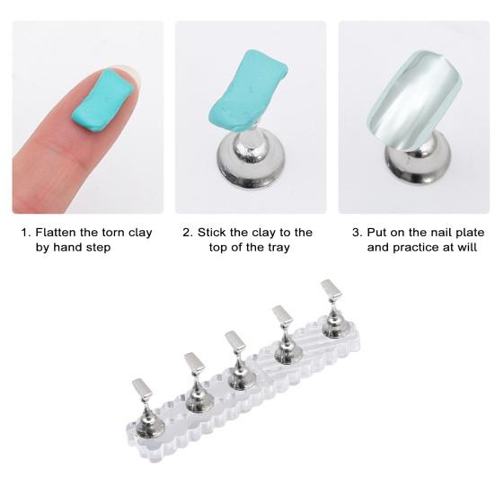 Подставка для ногтей, прочный, длительный срок службы, держатель для практики маникюра Aurora Fantasy для практики и демонстрации маникюра