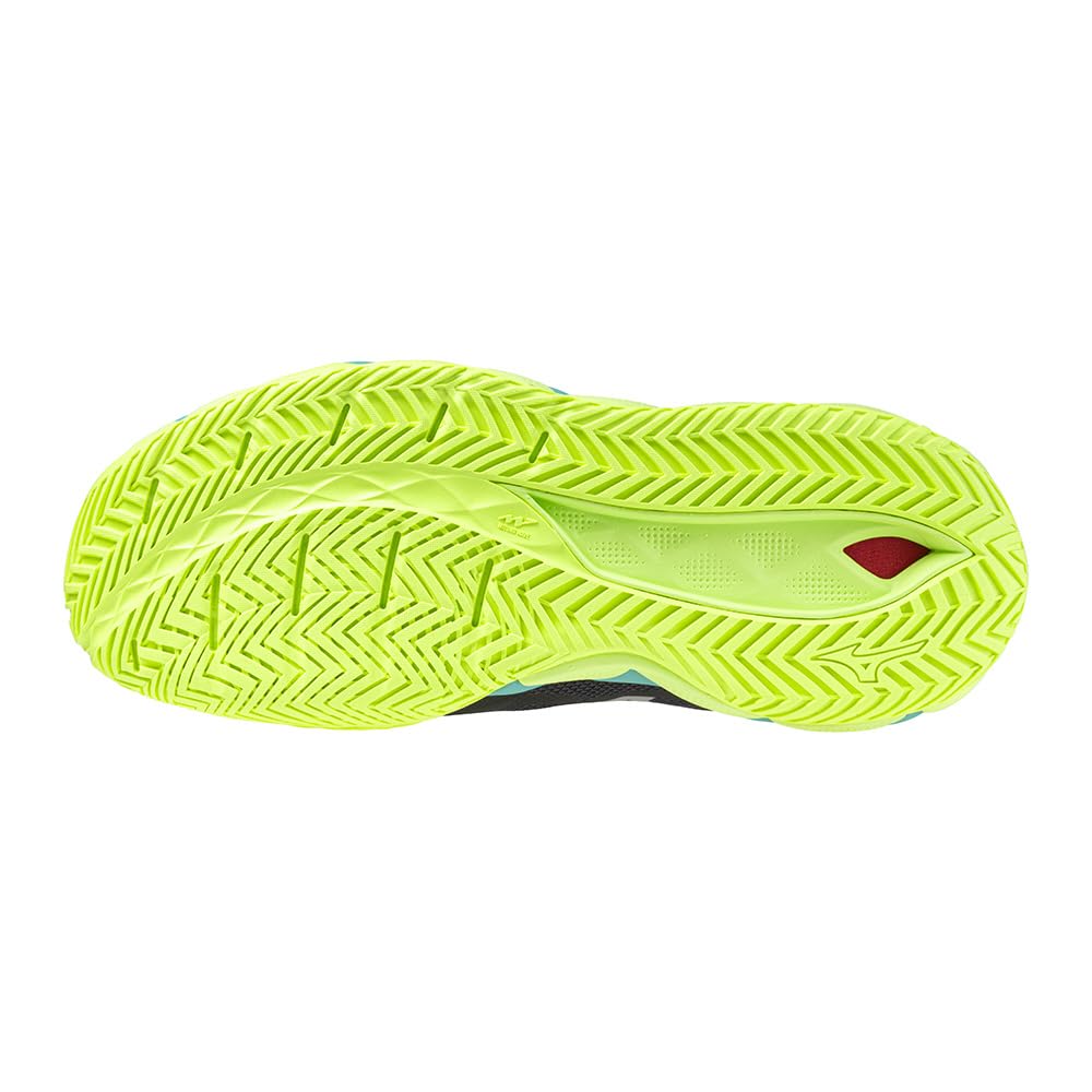 Tennis Shoes Wave Enforce TOUR AC All Court Club Activities Lightweight Game Court Soft Tennis Hardball Tennis Black X White X Yellow Cm 2E [Mizuno]