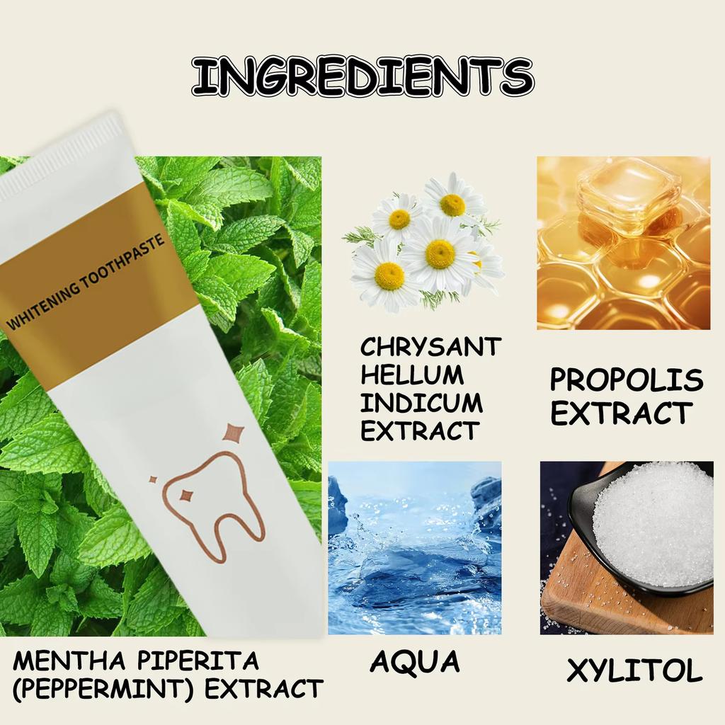 Зубная паста с ксилитом и мятой, средство для удаления желтых пятен на зубах, гигиена полости рта, чистка зубов, отбеливание зубов, свежее дыхание, уход за зубами