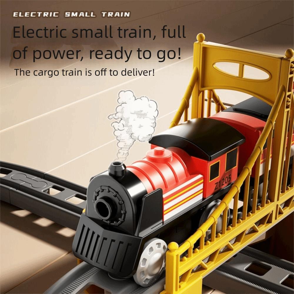 Assembling Design Electric Train Electric Powered Educational Model Set  Children's Toys