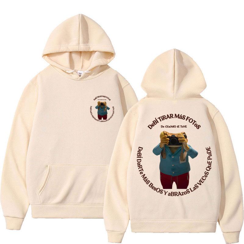 Bad Bunny Debi Tirar Mas Fotos DTMF Hoodies Men Women Fashion Hip Hop Sweatshirt Fleece Oversized Casual Sportwear