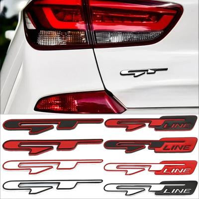 QXV2 3D Металлический Логотип GT Line Задний Багажник Значок Наклейки Для Sportage Ceed Stinger K3 K5 GT-Line Наклейка Аксессуары
