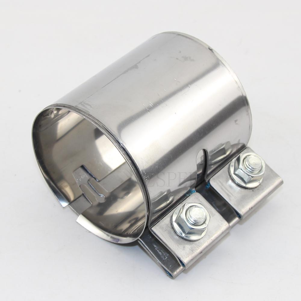 304 stainless steel pipe clamp Round pipe fastening fittings Strong butt fitting General hoop length 88mm