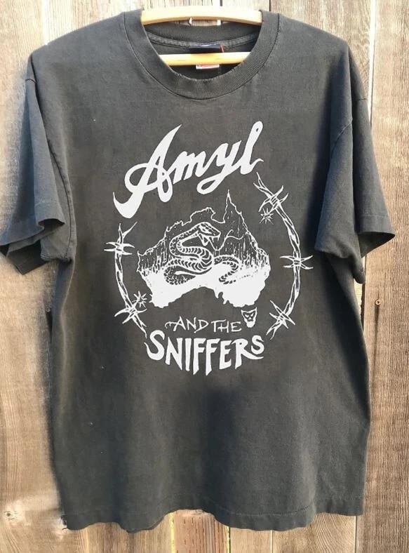 Amyl And The Sniffers ROCK BAND CHARCOAL T Shirt Full Size S-5XL