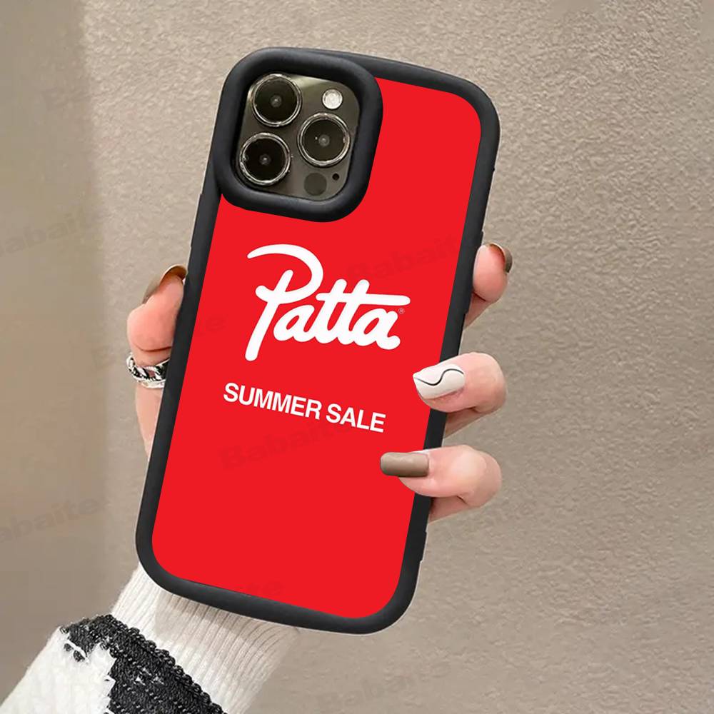 Модная P-patta Для iPhone 17 Pro Max 16 15 14 13 12 11 Plus Черный Мягкий Чехол для Телефона