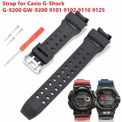 Камуфляжный ремешок для Casio G-Shock G-9200 GW-9200 9101 9102 9110 9125 мужской резиновый водонепроницаемый спортивный ремешок для часов браслет
