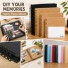 Толстый крафт-бумага на спирали DIY Фотоальбом 7 дюймов 20 листов 40 страниц Скрапбук с прочным металлической спиралью для сохранения воспоминаний