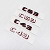 ABS 3D Car Trunk Bicolor letters Logo Badge Decals Sticker For C43 C63 C63S Emblem W204 W205 W206 Series