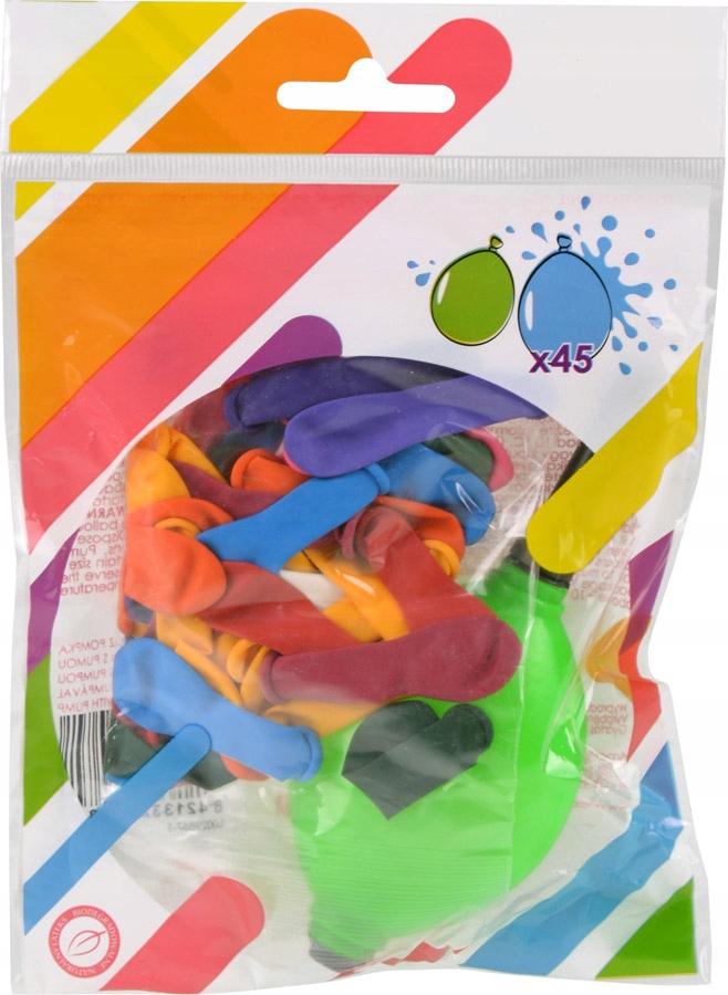 Balony Bomby Wodne Na Wodę Kolorowe Z Pompką Wielkanoc Dyngus Mix 45Szt.