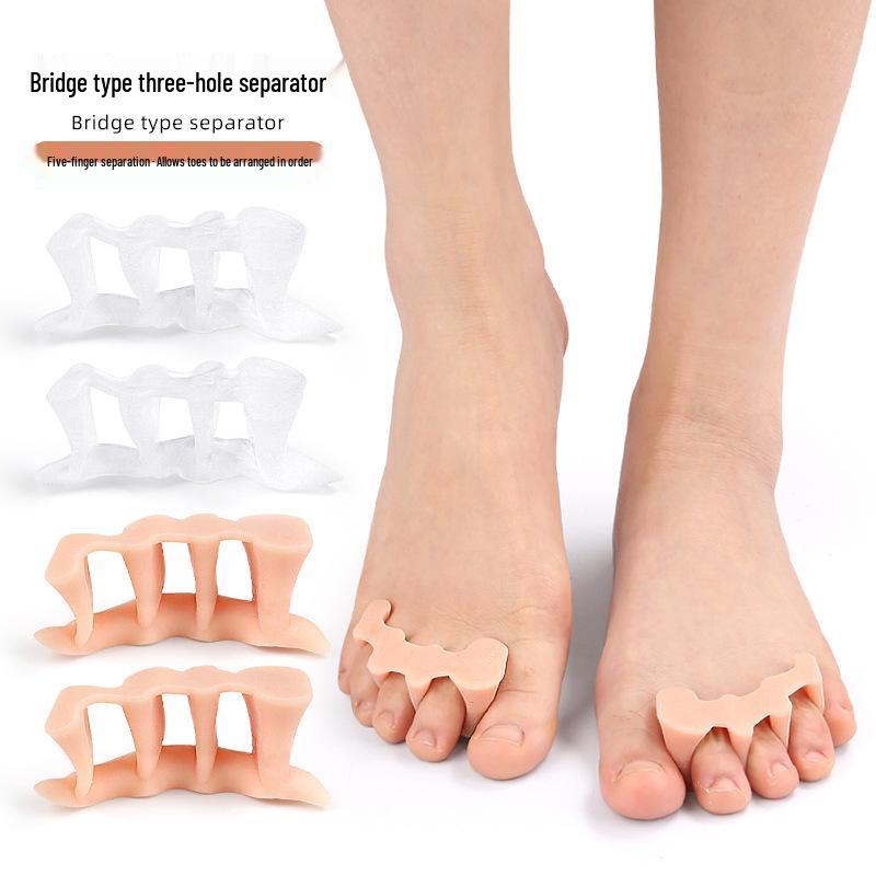 Разделитель пальцев стопы при Hallux Valgus - Выравнивает перекрывающиеся пальцы, Подходит для мизинца, Можно носить с обувью с трехдырочным чехлом