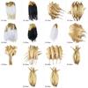 20pcs Gold White Swan Feather for Jewelry Making DIY Crafts Wedding Carnival Party Natural Rooster Plume Decoration Accessories