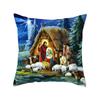 New Nativity Christmas Series Pillow Cover Festive Home Decoration Sofa Pillow Cushion Cover