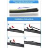 Car Front Rear Wiper Blades For Toyota Highlander Kluger XU70 70 2019 - 2025 2025 2025 2020 Windshield Windscreen Window Brushes
