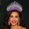 Elegant Zinc Zinc Alloy Princess Crown Sparkling Bridal Headwear Women Hair Hoop  Stage Performances