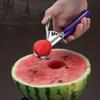 Stainless Steel Ice Cream Digger Plastic Handle Fruit Scoop Ice Cream Ball Scoop  Watermelon