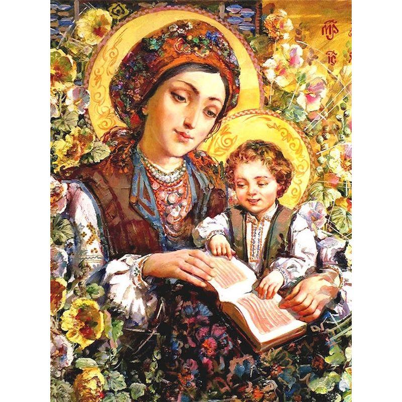 5d Diamond Painting Diamond Mosaic Kits Rhinestone Diy Full Round Diamond Embroidery Religious Home Decor