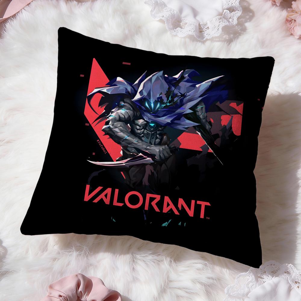 Игровой чехол для подушки v-Valorants Премиум-комфорт Двусторонний чехол для подушки - Дизайн «Два в одном» для любой комнаты и салона автомобиля