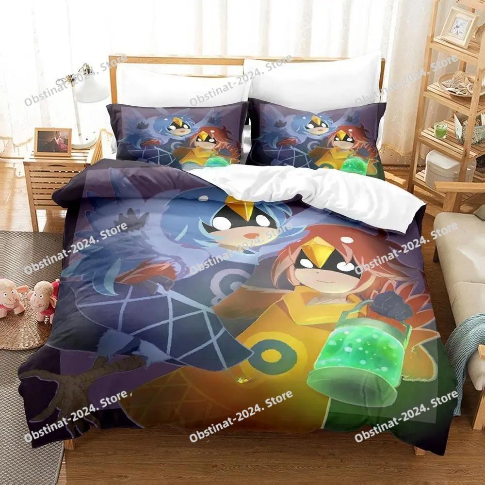 New Game OneShot Bedding Set Printed Duvet Cover Sheet Pillowcase Soft Quilt Cover Full Queen King Size 3D Anime Bed Sheet Set