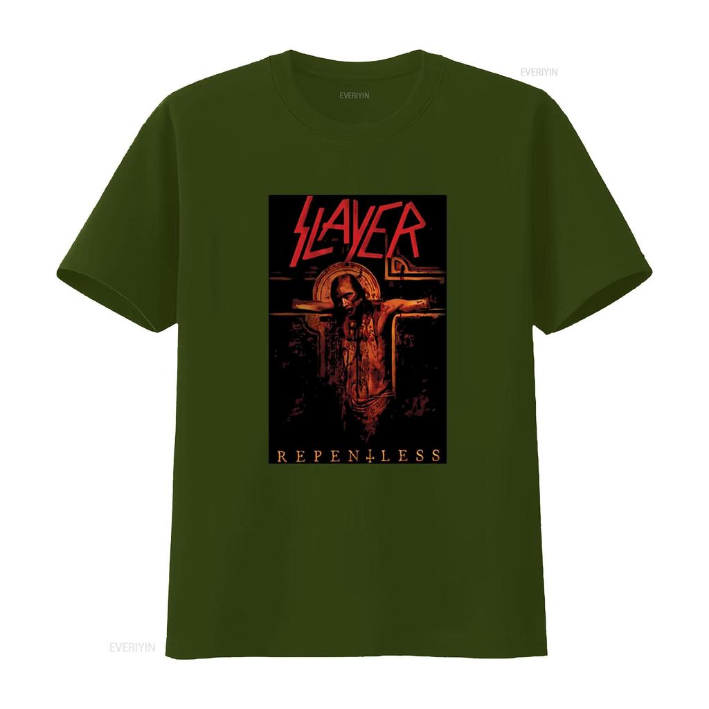 Футболка Slayer Repentless Crucifix S XXL Официальная Метал-группа Рок-музыка винтажная Стиранная Мягкая стритвир Универсальная Эластичная