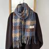 Korean Style Plaid Winter Scarf