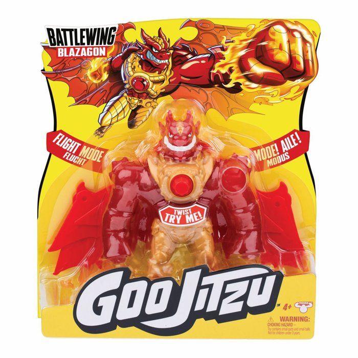 Figurine - HEROES OF GOO JIT ZU - Blazagon Deluxe - 20 cm - Ailes de combat - Extensible