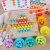 Wooden Beads Game Montessori Educational Early Learn Children Clip Ball Puzzle Preschool Toddler Toys Kids For Children Gifts
