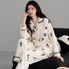 Coral Fleece Pajamas Women'S Autumn And Winter Flannel Fleece Thickened High-End Loungewear Warm Suit