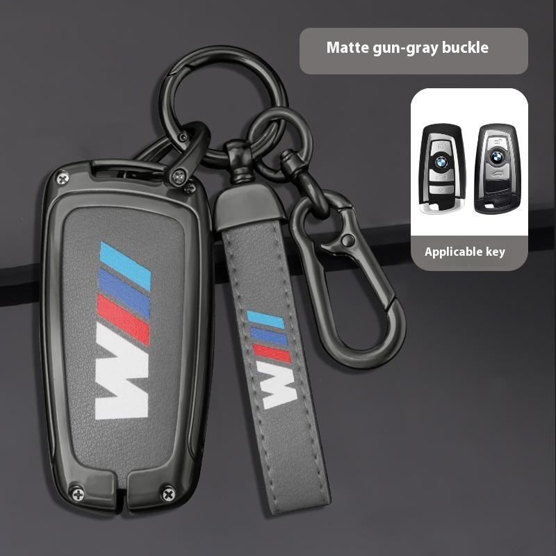 AAAQU1 Car Zinc Alloy Key Case Key Chain For BMW E60 E61 E70 E81 E87 E90 E91 E92 G30 F10 F20 F30 X1 X5 X3 1 3 5 6 Series Z4 Key Shell