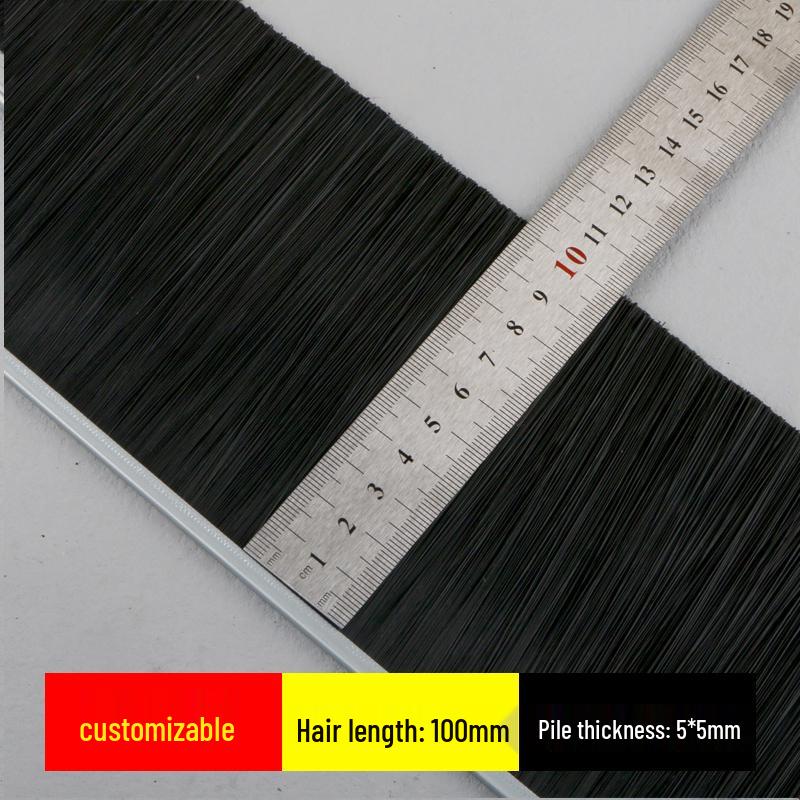 Коричневая специальная щетка с нейлоновой щетиной для пылезащитного уплотнения и вращающихся дверей