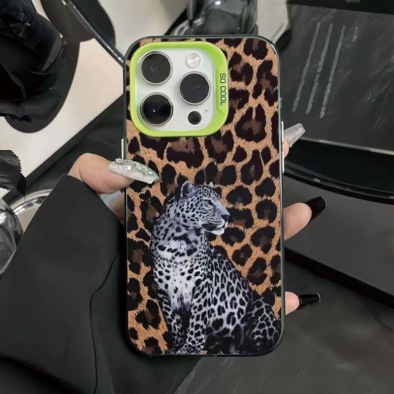 Новый леопардовый принт подходит для чехла на телефон iphone17 Apple 15promax/14 индивидуальность 13pro12 Европа и Америка 16xr.